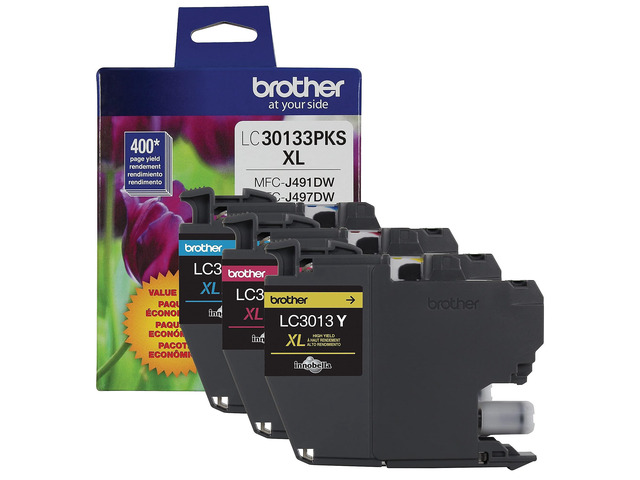 High-Yield Color Printer Ink Cartridges LC3013 3-Pack for Work Smart Series - Professional Grade Ink for MFC-J491DW, J497DW, J690DW, J895DW - Up to...