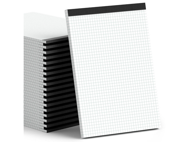 Graph Paper Notebook 8.5 x 11, 36 Pack Grid Paper Notebook Graph Paper Pad 4' x 4' Graph Ruled Drafting Paper 8-1/2' x 11', White 70 GSM Quad Ruled...