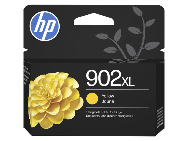 902XL Yellow High-Yield Ink Cartridge Works with OfficeJet 6950, 6960, Pro 6960, 6970 Series T6L86AN