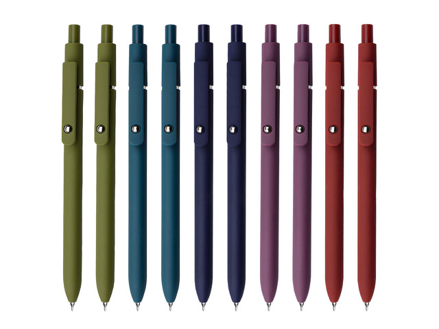 Gel Pens, 10 Pcs 0.5mm Black Ink Pens Fine Point Smooth Writing Pens with Silicone Grip, High-End Series Metal Clip Retractable Pens for Journaling...