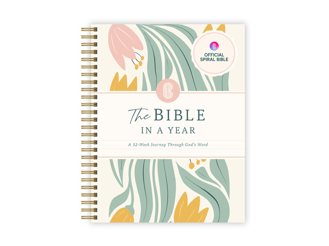 Official in a Year, 52 Week Bible Study Guide (Floral) 52-Week Guided Reading Plan, Daily Devotional & Bible Study Journal for Women, Adults &...