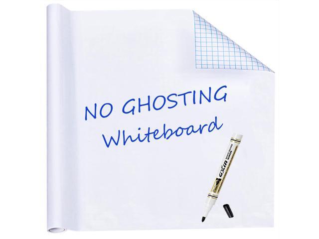 White Board Dry Erase, 18' x 197' Peel and Stick Paper, No Ghosting Transform Any Wall into Dry Erase Surface, Self-Adhesive, Reusable Writing,...