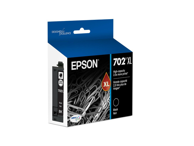 702XL Genuine High Capacity Black Ink Cartridge T702XL120 High Capacity for WorkForce Pro WF-3720 WF-3730 WF-3733 Printers