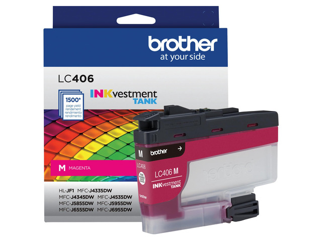 Genuine LC406M Standard Yield Magenta INKvestment Tank Ink Cartridge