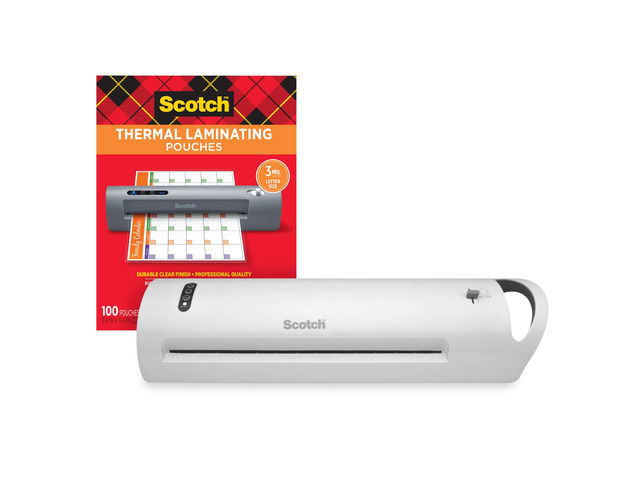 Bundle of Thermal Laminator, Extra Wide 13 Inch Input TL1302X + Thermal Laminating Pouches, 8.9 x 11.4 Inches, Letter Size Sheets, 100 Count
