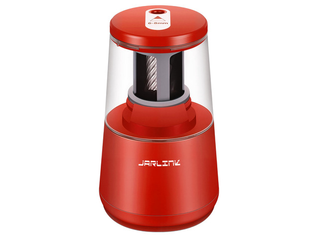Electric Pencil Sharpener, Heavy Duty Helical Blade, Auto Stop Suitable for No.2/Colored Pencils(6-8mm), Dual Power AC Adapter/Battery Operated in...
