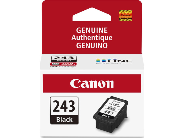 PG-243 Genuine Black Ink Cartridge, Compatible with iP2820, MX492, MG2420/2520/2920/2922/2924/3020/2525, TS3120/302/302a/202/4520/3320