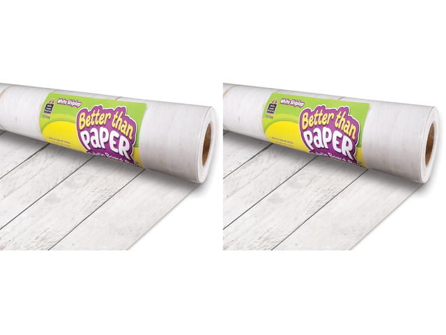 White Shiplap Pinboard Better Than Paper Bulletin Board Roll Pack of 2
