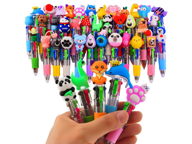 36Pcs Mini Multicolor Pens in One 4-in-1, Cute Pens Bulk for Party Favors and Birthdays, Delightful Ballpoint Pen Back To School Gifts Classroom...