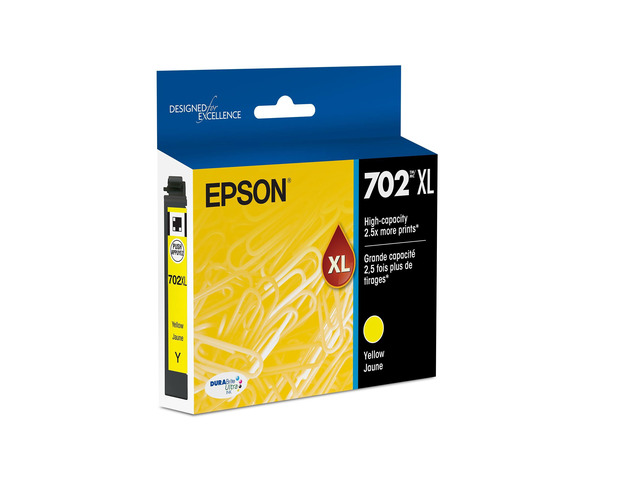 702XL Genuine High Capacity Yellow Ink Cartridge T702XL420 High Capacity for WorkForce Pro WF-3720 WF-3730 WF-3733 Printers