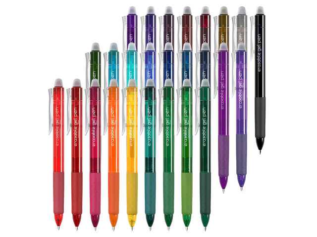26 Colors Erasable Gel Pens, Retractable Erasable Pens Clicker, Fine Point(0.7), Make Mistakes Disappear, Premium Comfort Grip for Drawing Writing...
