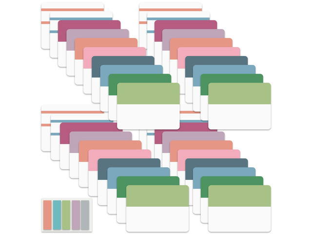 900 PCS Book Tabs 2 Inch Sticky Index Tabs, Colored Page Markers Repositionable Tags,Reading Tabs,Self Adhesive Tape Flags for Books, Binders,...