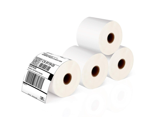 Thermal Shipping Labels 4x6-350 Labels(4 Rolls), Compatible with Rollo, Brother, Zebra and Most Thermal Printer, Perforated, Commercial Grade,...