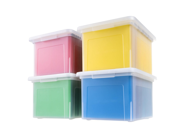 File Box, Plastic File Organizer with Lids for Letter/Legal File, Portable Document Box For Moving, Storage Bin with Durable and Secure Lid,...