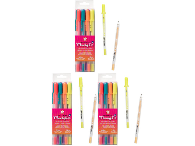 Gelly Roll Moonlight 06 Gel Pens - Bold Point Ink Pen for Journaling, Art, or Drawing - Assorted Bright Ink - Bold Line - 48 Pack