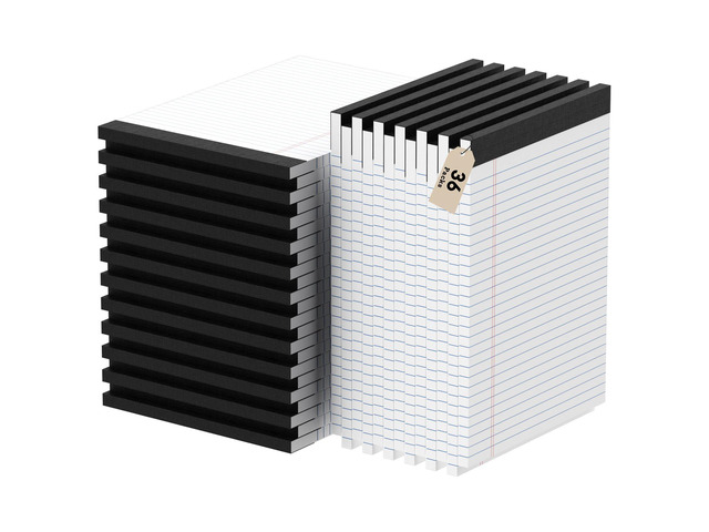 Legal Pads 8.5 X11, Narrow Ruled Notepads, 36 Pack, 50 Sheet/Pad White Legal Pads, Tear Off Notepad, Perforated Writing Pad, Notebook Paper College...