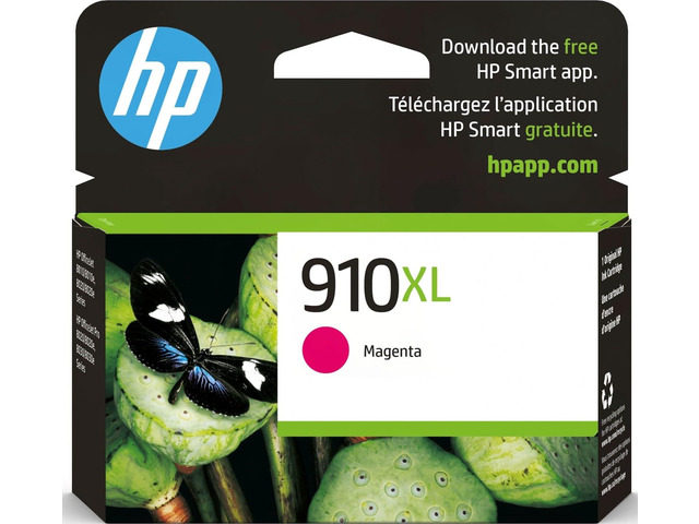 910XL Magenta High-Yield Ink Cartridge Works with OfficeJet 8010, 8020 Series, OfficeJet Pro 8020, 8030 Series Eligible for Instant Ink 3YL63AN