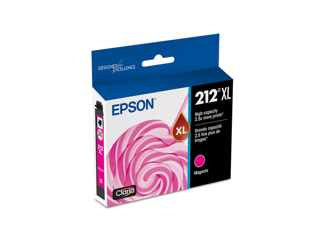 212 Claria Ink High Capacity Magenta Cartridge (T212XL320-S) Works with Workforce WF-2830, 2850 and Expression XP-4100, 4105