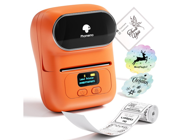 Label Maker Machine, Portable Thermal Label Printer with Display 2 Inch Bluetooth Label Maker Easy to Use for Small Business, Home, School,...