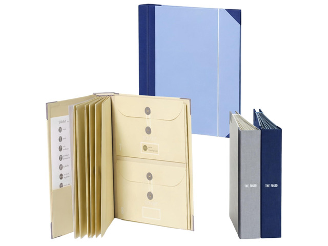 The Folio Important Document Organizer by Binder with Guided Labels, Acid-Free File Folder Organizer with 10 Pockets, Document Holder for Home...
