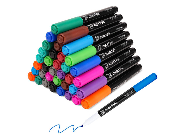 Dry Erase Markers Ultra Fine Tip, 36 Count 12 Colors Low Odor, School Supplies, Classroom, Whiteboard Markers