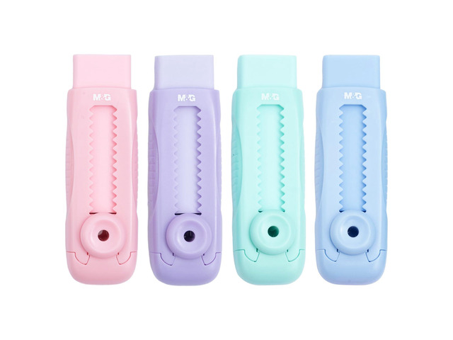 4 Pcs Cute Erasers for Kids Sliding Retractable Pencil Erasers, Push Pull Design Cute Erasers Stationery Supplies for Kids Back to School Supplies...