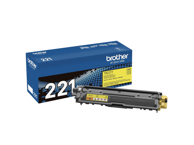 Genuine Standard Yield Toner Cartridge, TN221Y, Replacement Yellow Color Toner, Page Yield Up to 1,400 Pages, Amazon Dash Replenishment Cartridge,...