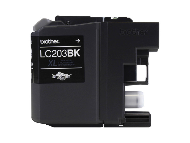 Genuine High Yield Black Ink Cartridge, LC203BK, Replacement Black Ink, Up to 550 Pages, Amazon Dash Replenishment, LC203
