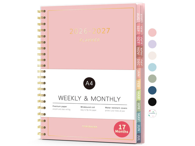 17 Month Academic Planner 2026-2027, Aug 2026-Dec 2027, 8.5'x11' Calendar Planner Weekly and Monthly, Daily Agenda Book Organizer, College School...