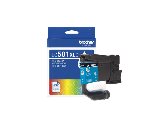 Genuine LC501XLC High Yield Cyan Ink Cartridge (for use with Work Smart 1260, 1360, and 1410 Printers)