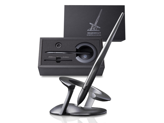 Hoverpen Interstellar - Space Black, Ballpoint Pen Unique Conversational Starter, Premium Futuristic Design, Precision Flow Ink, Schmidt Ballpoint...
