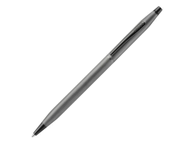 Classic Century Slate Gray Diamond Ballpoint Pen, Black Ink Refillable Ballpoint Pen for Effortless Writing, Durable Construction, Premier...