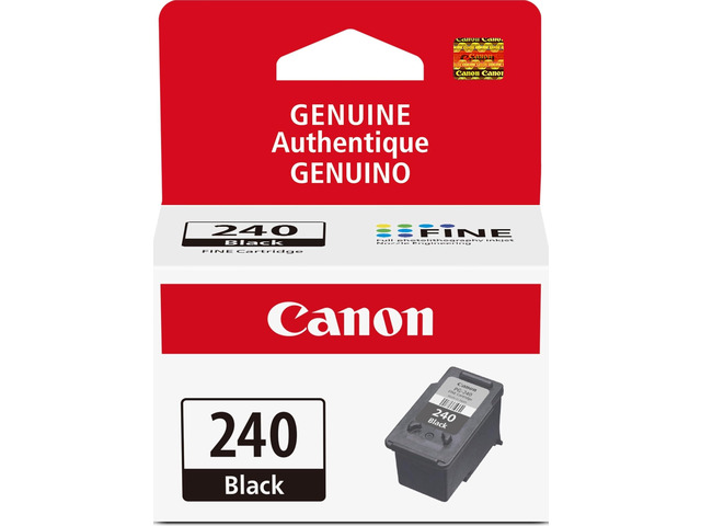PG-240 Genuine Black Ink Cartridge, Compatible with MG2120/3120/4120, MX512/432/472/372/392/522/532/452, MG2220/3220/4220/3520/3620, TS5120