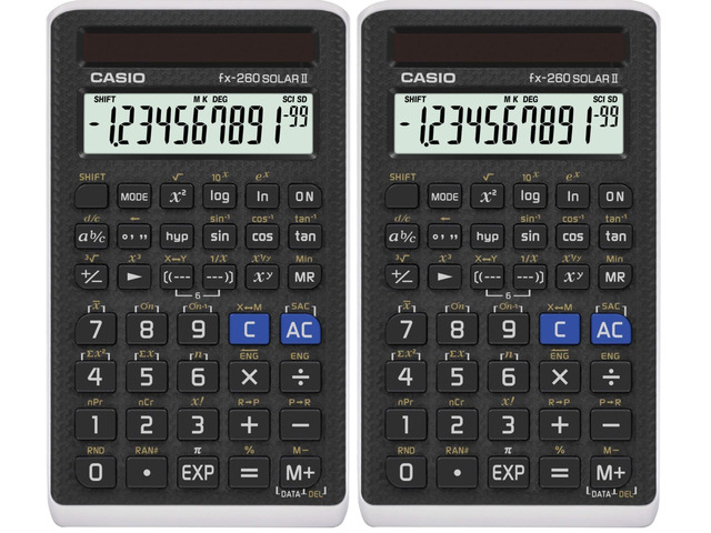 fx-260 Solar II Scientific Calculator 10-Digit Display Fraction & Trig Functions Ideal for Middle School, High School Math, Algebra,...