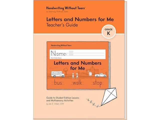 Letters & Numbers for Me Teacher's Guide, K+ Scripted lessons for Letters and Numbers for Me workbook for Ages5+, fine motor activities, build...