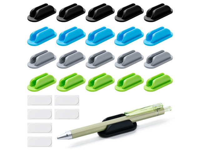 Adhesive Pencil Holders for Desk,Silicone Flexible Pen Holder for Wall, Office, School,Home,Classroom Must Haves,Teacher Essentials...