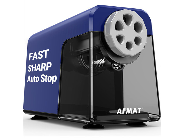 Electric Pencil Sharpener Heavy Duty, 6 Holes, Auto Stop Pencil Sharpener for Artists, Classroom Electric Sharpener for 6-11mm Colored Pencils,...