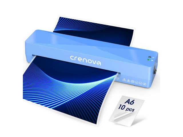 Laminator Machine with 10 Laminating Sheets, A4 Laminating Machine Hot & Cold with Fast Warm Technology, Thermal Laminator 9 Inch for Home Office...