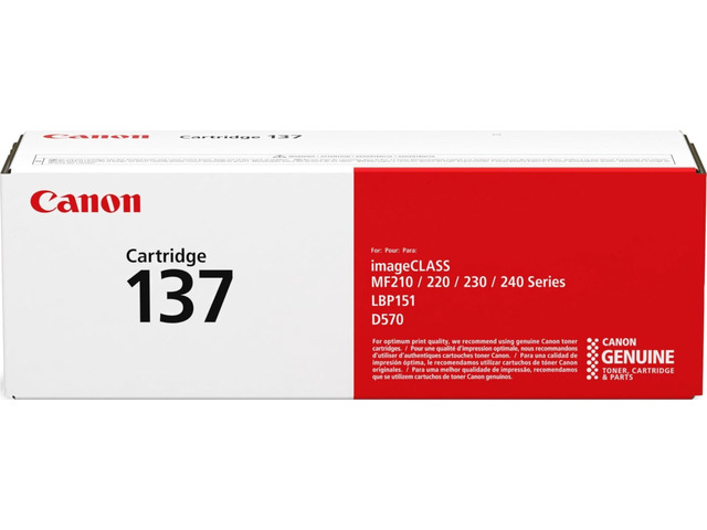 Genuine 137 Black Toner Cartridge Compatible with LBP151dw, MF210 Series, MF220 Series, MF230 Series, MF240 Series, D570