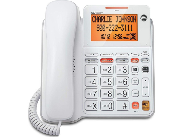 CL4940 Corded Phone with Digital Answering System, Caller ID, Large Tilt Display