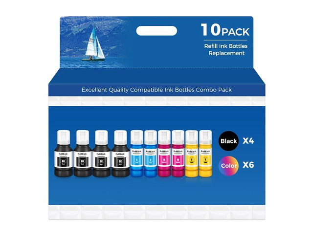 Ink Refill Bottles for ET-3850 ET-2850 ET-4850 ET-15000 Ink Refill for ET 2850 ET 3850 ET-4760 ET-3843 ET-4950 ET-2760 ET-3830 ET 4850 ET 15000 ET...