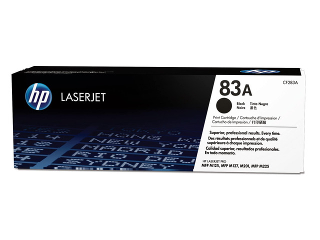 83A Black Toner Cartridge Works LaserJet Pro M201, LaserJet Pro MFP M125, M127, M225 Series CF283A