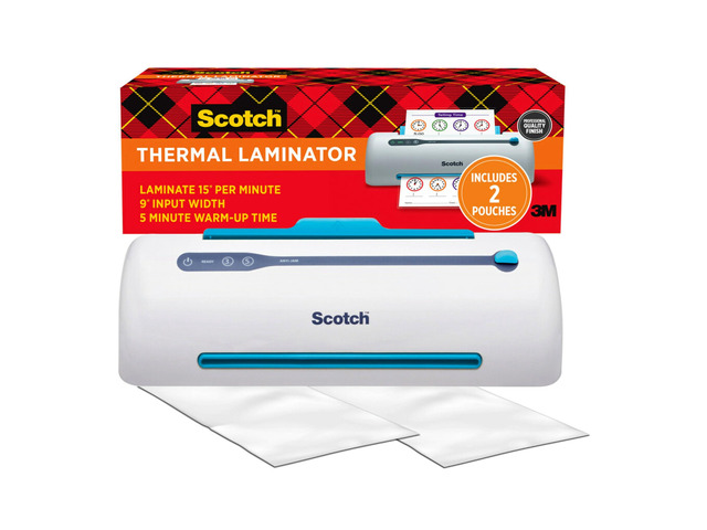 PRO TL906 Thermal Laminator Machine, 9 Inch White/Blue, Laminate Recipe Cards, Photos, Documents, For Home, Office, or School Supplies