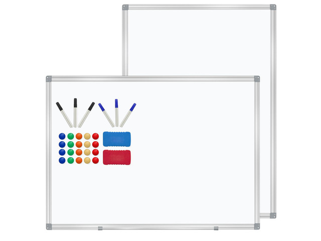 3' x 2' Whiteboard Dry Erase White Board for Wall 36x24 (2pcs) Magnetic Boards for Office Classroom & Home, Small Wall Whiteboard Including 6...