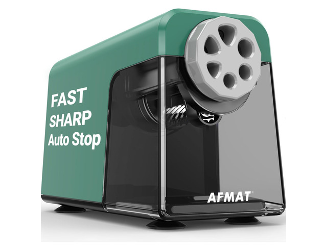 Heavy Duty Electric Pencil Sharpener, 6 Holes, Auto Stop Pencil Sharpeners for 6-11mm Pencils, Classroom Electric Sharpener for Artists, 7000...