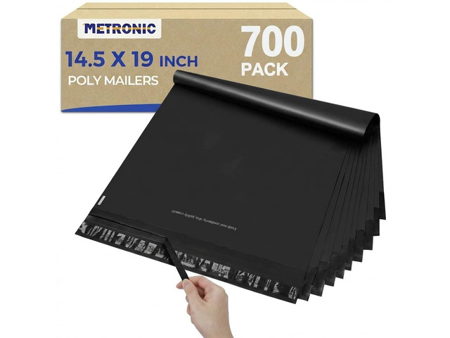 Poly Mailers 14.5x19 700Pcs, Shipping Bags for Clothes with Strong Adhesive and Tear Strip, Large Mailers Poly Bags Shipping Envelopes Bulk for...