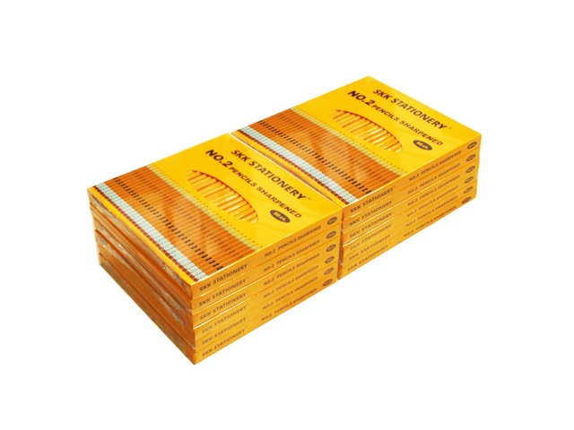 600 Count #2 Pencils with Erasers Pre-sharpened, 12 Small Boxes of 50, Bulk HB Lead Pencils, For Classroom, Teacher Supplies & Back to School, No.2...