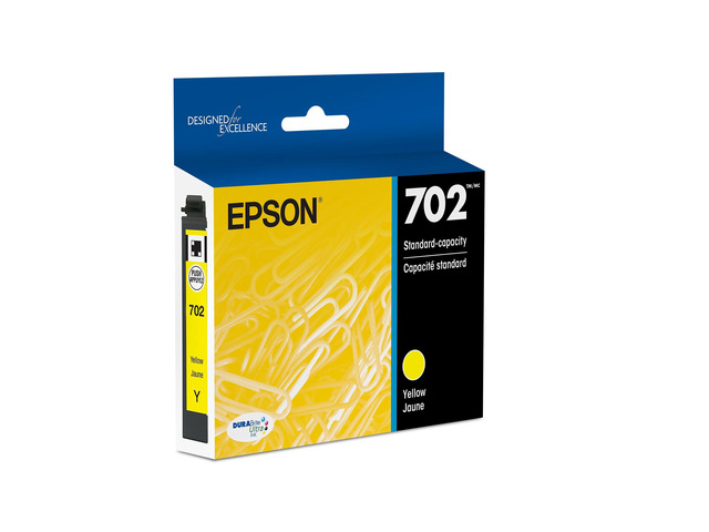 702 Genuine Ink Standard Capacity Yellow Cartridge T702420 Standard Capacity for WorkForce Pro WF-3720 WF-3730 WF-3733 Printers