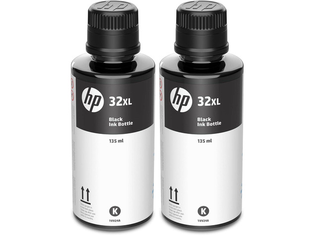 32XL Ink Bottle Black Up to 6000 Pages per Bottle Works Smart Tank Plus 651 and Smart Tank Plus 551 1VV24AN Packaging May Vary (Pack of 2)