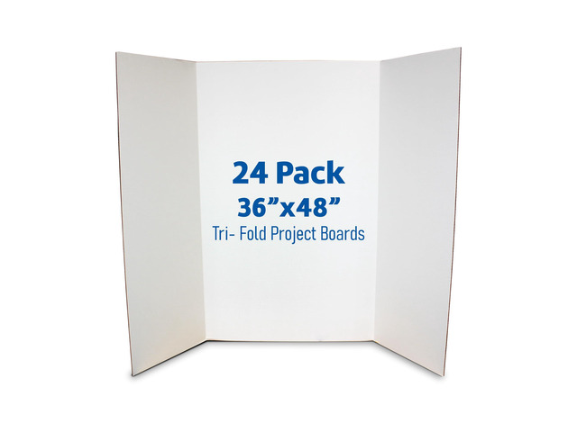 36 x 48 Project Boards for Presentations, Science Fair, School Projects, Event Displays and Trifold Picture Board, Proudly Made in USA - Clay White...